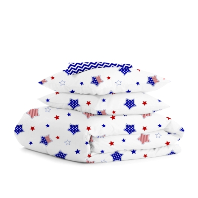Полуторна постільна білизна STAR AMERICA ZIGZAG BLUE