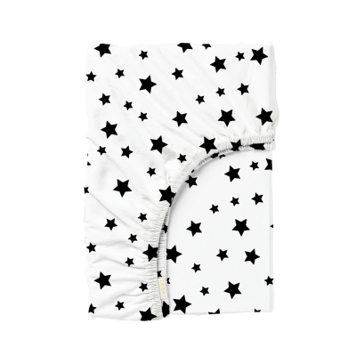 Простирадло на резинці 90x190x25 BLACK STARS