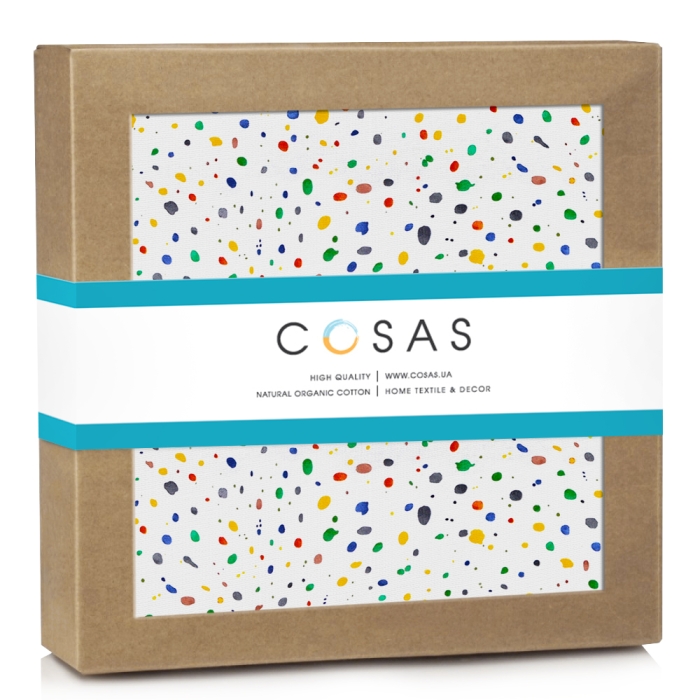 Дитячий непромокаючий наматрацник 70х140 DOTS COLOR