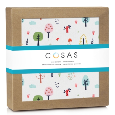 Дитячий непромокаючий наматрацник 70х140 TREES COLOR