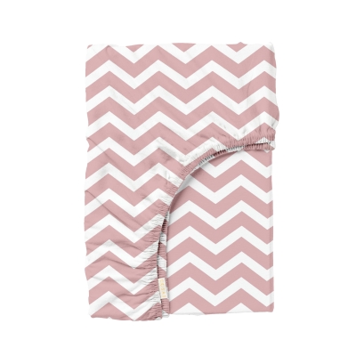 Простирадло на резинці 200x200 ROSE ZIGZAG