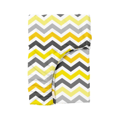 Простирадло на резинці 90х200 YELLOW ZIGZAG