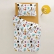 Дитяча постільна білизна в ліжечко COLORFUL ANIMALS CS1