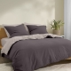 Двоспальна постільна білизна з простирадлом на резинці URBAN QUARTZ CS1