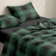 Євро постільна білизна фланель з простирадлом на резинці FOREST TARTAN
