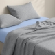 Підліткова преміум постільна білизна з простирадлом на резинці NORDIC WAVE CS9