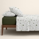 Євро постільна білизна з простирадлом на резинці OLIVE TERRAZZO CS4