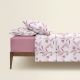 Сімейна постільна білизна з простирадлом на резинці PASTEL FLOWERS CS3