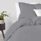 Полуторна постільна білизна з простирадлом на резинці SHADOW CS7