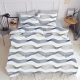 Підковдра двоспальна 180х220 WAVE BLUE GREY