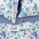 Сімейна постільна білизна з простирадлом на резинці AQUARELLE FLOWERS CS1