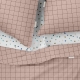 Євро постільна білизна з простирадлом на резинці ROSE GEOMETRY CS9