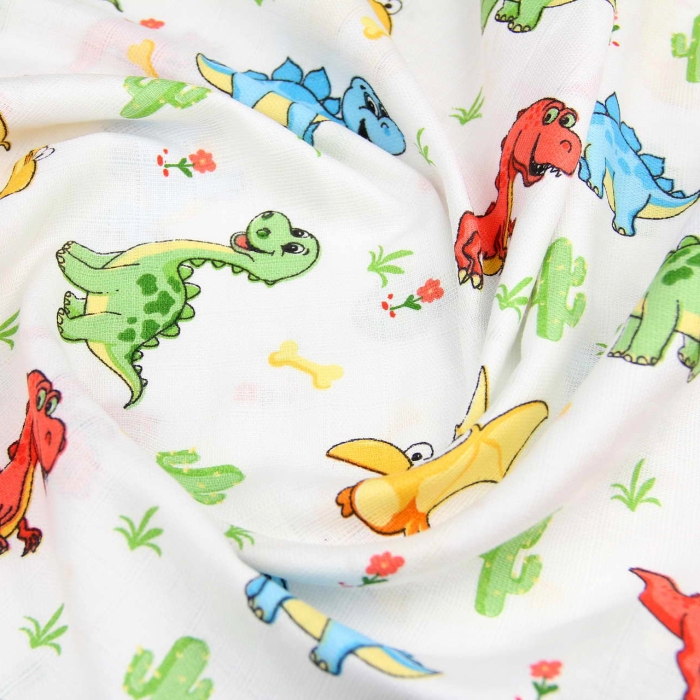 Фланелеві пелюшки 80х100 COLORFUL DINO