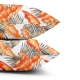 Двоспальна постільна білизна з простирадлом на резинці ORANGE PALMS CS5