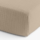 Простирадло муслін на резинці 140х200 BEIGE