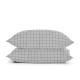 Полуторна постільна білизна з простирадлом на резинці GREY GEOMETRY CS5