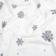 Наволочка фланель 40х60 SNOWFLAKES SILVER