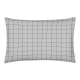 Полуторна постільна білизна з простирадлом на резинці GREY GEOMETRY CS5