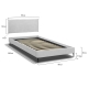 Узголів'я для ліжка RODOS Almond 60x100 см