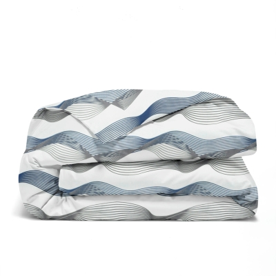 Підодіяльник полуторний 160х220 WAVE BLUE GREY
