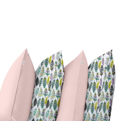 Набір наволочок на подушку 50х70 та 40х60 ROSE / GREY FEATHER