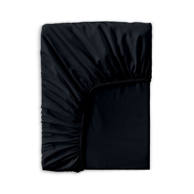 Простирадло сатин на резинці для коляски та люльки 40x80 BLACK