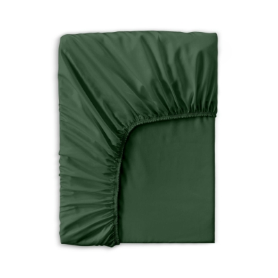 Простирадло на резинці сатин 200x200 GREEN