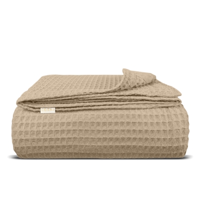 Плед покривало вафельне 160х230 Beige Greek Waffle