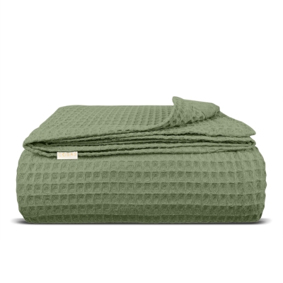 Плед покривало вафельне 230х240 Olive Greek Waffle