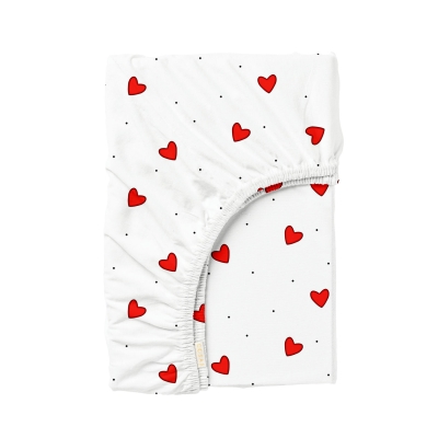 Простирадло на резинці 200x200 CHERRY HEARTS