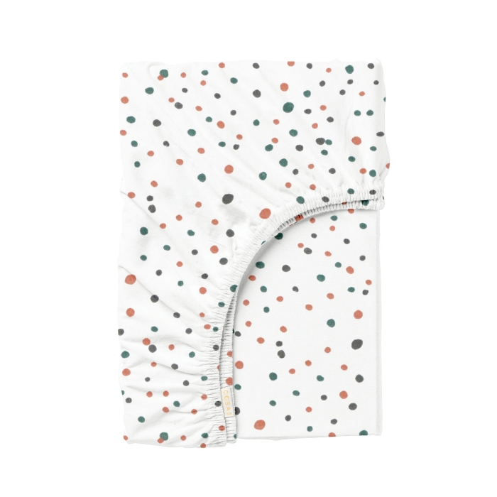 Простирадло на резинці 200х220 COLOR DOTS