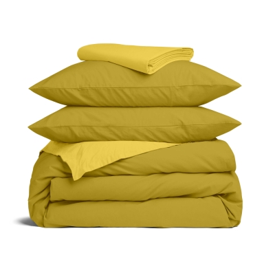 Двоспальна постільна білизна з простирадлом на резинці MARMALADE CS15