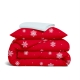 Дитяча постільна білизна фланель в ліжечко SNOWFLAKES CRANBERRY