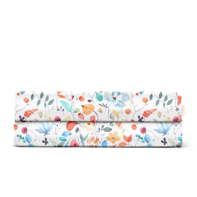 Євро простирадло 220х240 AQUARELLE FLOWERS