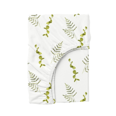 Простирадло на резинці 200x200 GREEN FOLIAGE