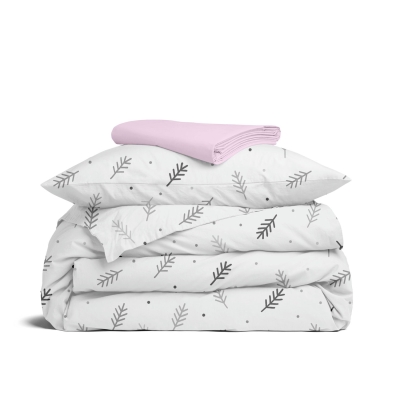 Підліткова постільна білизна з простирадлом на резинці FROST BRANCHES CS2