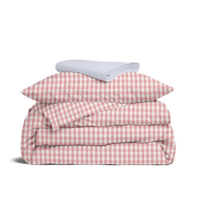 Дитяча постільна білизна в ліжечко PINK CHECK