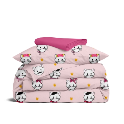 Дитяча постільна білизна в ліжечко PINK PARIS CATS CS4