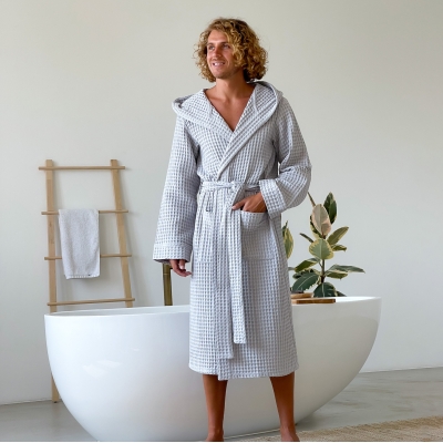 Чоловічий вафельний халат Relaxed Waffle Robe