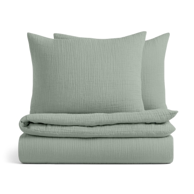 Євро постіль без простирадла муслін MEDITATIVE