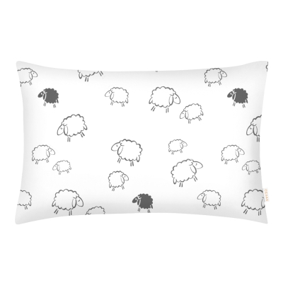 Наволочка на подушку 50х70 SHEEP DARK GREY