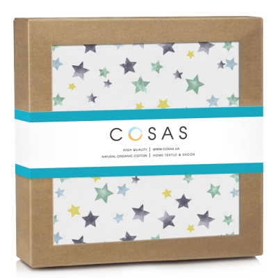 Дитячий непромокаючий наматрацник 60х120 MINT STARFALL