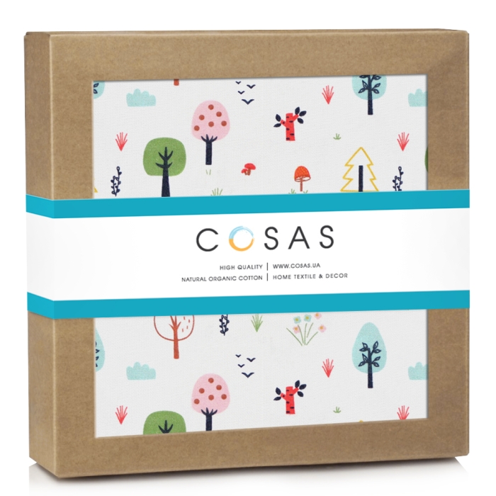 Дитячий непромокаючий наматрацник 60х120 TREES COLOR