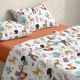 Дитяча постільна білизна фланель в ліжечко ANIMALS MUSHROOMS CS2
