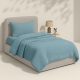 Підліткова постільна білизна муслін з простирадлом на резинці AZURE CS1