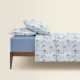 Євро постільна білизна з простирадлом на резинці SOFT PEONY CS7