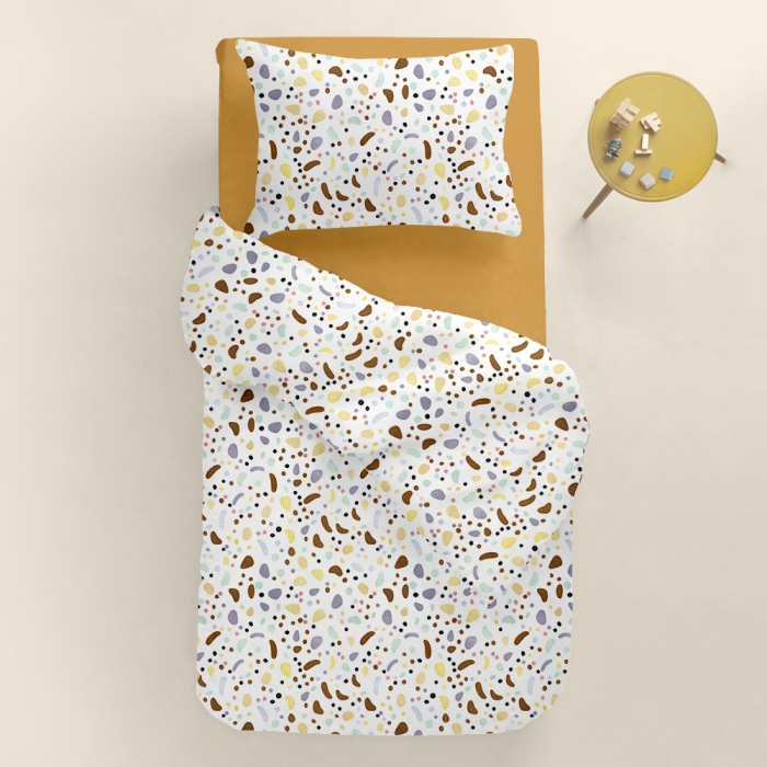 Дитяча постільна білизна в ліжечко COLORFUL STONES