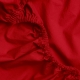 Простирадло на резинці з вареної бавовни 90х200х25 BURGUNDY