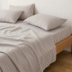 Простирадло на резинці з вареної бавовни 80х190х25 CASHMERE STRIPE
