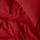 Підліткова постільна білизна фланель з простирадлом на резинці BURGUNDY CS2